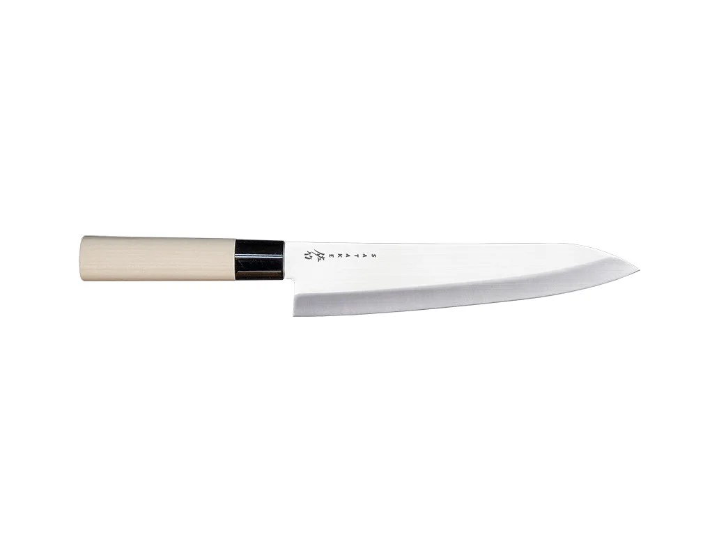 Satake Houcho Gyuto 21 centimeter med ljust magnoliahandtag